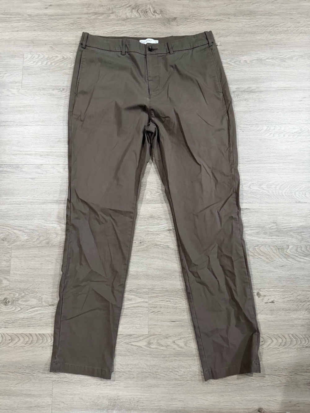 Hill City Men's Brown Slim Straight Pants 34x32